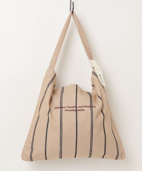 beej（ビージ）の「(beej)ONESHOULDER BAG STRIPE（ショルダーバッグ・レディース・ベージュ/ブラウン/ブルー・ONE SIZE）」の20枚目の写真