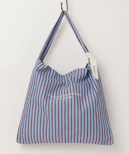 beej（ビージ）の「(beej)ONESHOULDER BAG STRIPE（ショルダーバッグ・レディース・ベージュ/ブラウン/ブルー・ONE SIZE）」の19枚目の写真