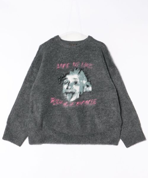 GORGE(ゴージ)の「《ふんわり起毛タッチ》レディース ロゴ ジャカードニット プルオーバー 秋冬(ニット/セーター・レディース・ブラック/オフホワイト/チャコール・F)」の19枚目の写真