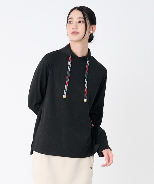 Arnold Palmer(アーノルドパーマー)の「マシュマロリブ フードライクプルオーバー(スウェット・レディース・ブラック/杢グレー/オートミール・M/S/L)」の2枚目の写真