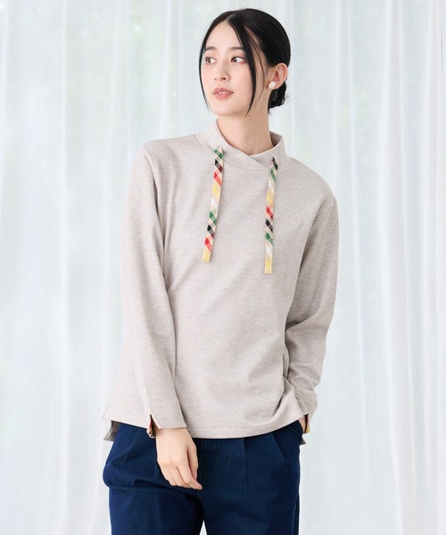 Arnold Palmer(アーノルドパーマー)の「マシュマロリブ フードライクプルオーバー(スウェット・レディース・ブラック/杢グレー/オートミール・M/S/L)」の7枚目の写真