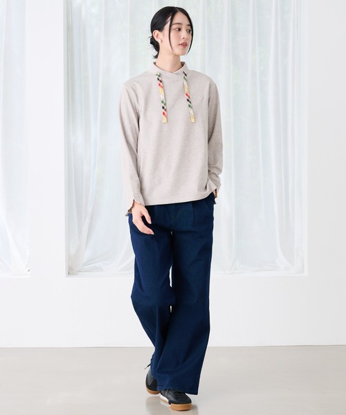 Arnold Palmer(アーノルドパーマー)の「マシュマロリブ フードライクプルオーバー(スウェット・レディース・ブラック/杢グレー/オートミール・M/S/L)」の9枚目の写真