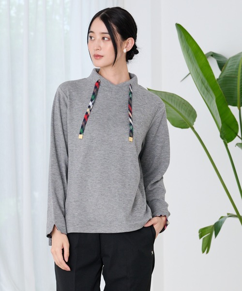 Arnold Palmer(アーノルドパーマー)の「マシュマロリブ フードライクプルオーバー(スウェット・レディース・ブラック/杢グレー/オートミール・M/S/L)」の5枚目の写真