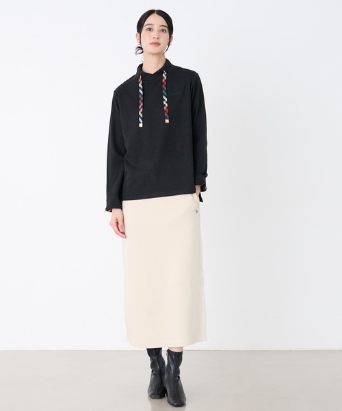 Arnold Palmer(アーノルドパーマー)の「マシュマロリブ フードライクプルオーバー(スウェット・レディース・ブラック/杢グレー/オートミール・M/S/L)」の10枚目の写真