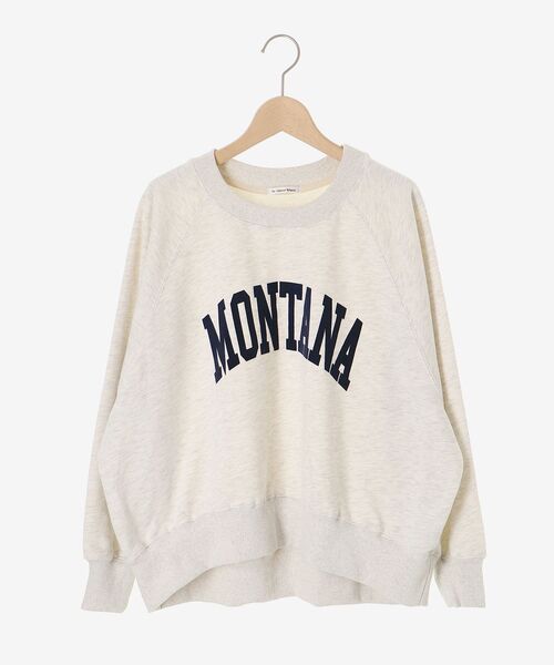 le.coeur blanc（ルクールブラン）の「《WEB限定アイテム》裏毛ロゴスウェットプルオーバー（スウェット・レディース・グレー/オートミール/ネイビー・38）」の7枚目の写真