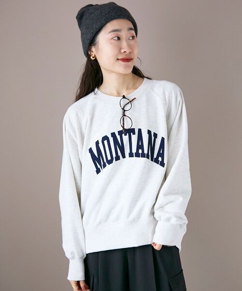 le.coeur blanc（ルクールブラン）の「《WEB限定アイテム》裏毛ロゴスウェットプルオーバー（スウェット・レディース・グレー/オートミール/ネイビー・38）」の14枚目の写真