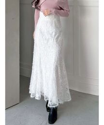 MERCURYDUO | シャギーエンブロイダリースカート(スカート)