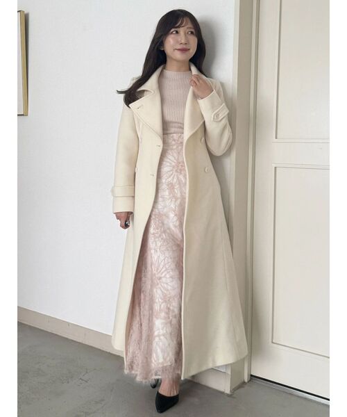 MERCURYDUO（マーキュリーデュオ）の「シャギーエンブロイダリースカート（スカート・レディース・オフホワイト/ベビーピンク/ブラウン・SMALL/MEDIUM）」の14枚目の写真