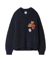 ジェラピケ　スフレプルオーバー　ネイビー ジェラピケ スフレプルオーバー ネイビー