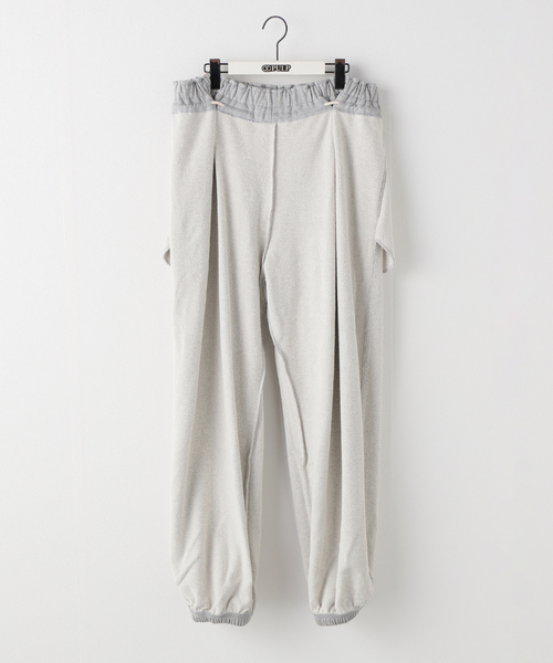 LCDC TM(エルシーディーシーティーエム)の「【Geek Office / ギークオフィス】LCDC TM / SPRAY WASHED PLEATS DETAIL TROUSERS(スウェットパンツ・レディース・チャコールグレー・FREE)」の11枚目の写真