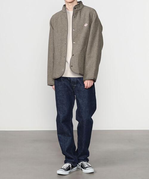 DANTON(ダントン)の「DANTON | ウールライトパイル スタンドカラージャケット MEN(その他アウター・メンズ・ベージュ系その他/ネイビー・40/38/42)」の3枚目の写真