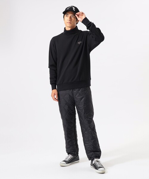 ★美品★ BEAMS GOLF スウェット ハイネック フリース プルオーバー ORANGE LABEL / 裏起毛 ストレッチ ハイネックスウェット（スウェット