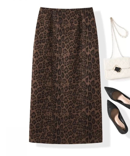 SPIGA(スピーガ)の「レオパード柄マキシ丈スカート(スカート・レディース・レオパード・SMALL/MEDIUM/LARGE/X-LARGE)」の3枚目の写真