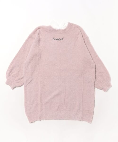 PINKHUNT(ピンクハント)の「PINKHUNT シャギーニットワンピース 1075K(ワンピース・キッズ・ベビーピンク/オフホワイト・120cm/130cm/140cm/150cm/160cm)」の8枚目の写真