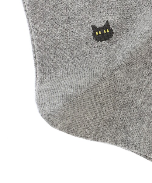 MACKINTOSH PHILOSOPHY（ﾏｯｷﾝﾄｯｼｭ ﾌｨﾛｿﾌｨｰ）の「キャット カジュアルソックス（ソックス/靴下・メンズ・ブラック/グレー系その他/ダークネイビー・FREE）」の5枚目の写真