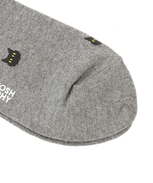 MACKINTOSH PHILOSOPHY（ﾏｯｷﾝﾄｯｼｭ ﾌｨﾛｿﾌｨｰ）の「キャット カジュアルソックス（ソックス/靴下・メンズ・ブラック/グレー系その他/ダークネイビー・FREE）」の6枚目の写真