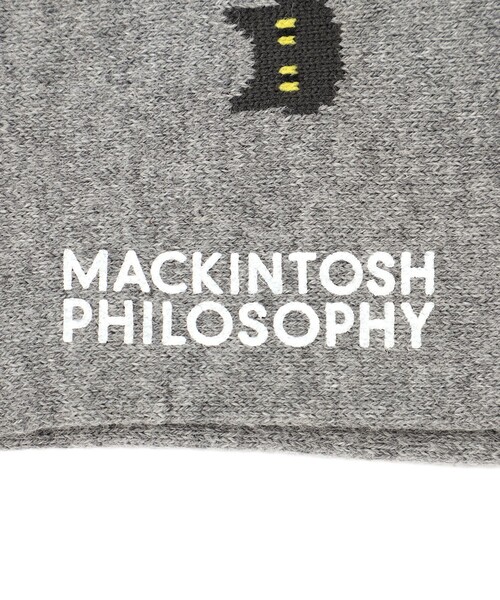 MACKINTOSH PHILOSOPHY（ﾏｯｷﾝﾄｯｼｭ ﾌｨﾛｿﾌｨｰ）の「キャット カジュアルソックス（ソックス/靴下・メンズ・ブラック/グレー系その他/ダークネイビー・FREE）」の7枚目の写真