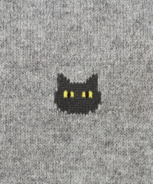 MACKINTOSH PHILOSOPHY（ﾏｯｷﾝﾄｯｼｭ ﾌｨﾛｿﾌｨｰ）の「キャット カジュアルソックス（ソックス/靴下・メンズ・ブラック/グレー系その他/ダークネイビー・FREE）」の8枚目の写真