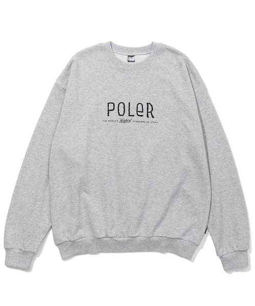 POLeR（ポーラー）の「POLER FURRY FONT CREW（スウェット・メンズ・グレー/ブラック・M/L/XL）」の8枚目の写真