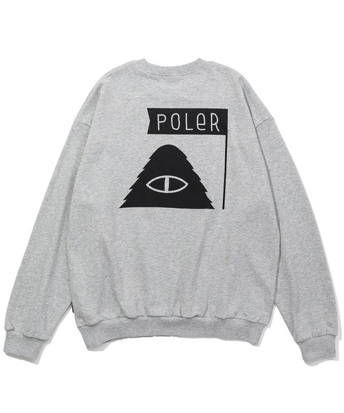 POLeR（ポーラー）の「POLER FURRY FONT CREW（スウェット・メンズ・グレー/ブラック・M/L/XL）」の4枚目の写真