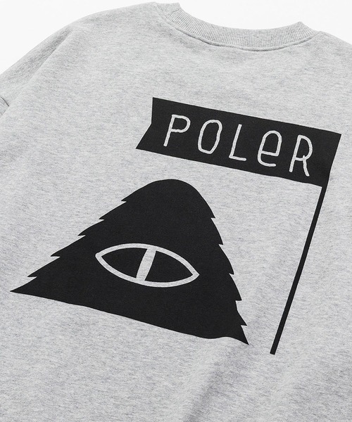 POLeR（ポーラー）の「POLER FURRY FONT CREW（スウェット・メンズ・グレー/ブラック・M/L/XL）」の5枚目の写真