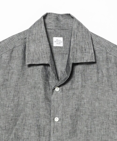 BEAMS F(ビームスエフ)の「Maria Santangelo / POLO JP リネン プルオーバー シャツ(シャツ/ブラウス・メンズ・グレー/ホワイト/ケリーグリーン/ネイビー・XS/M/L/S)」の13枚目の写真