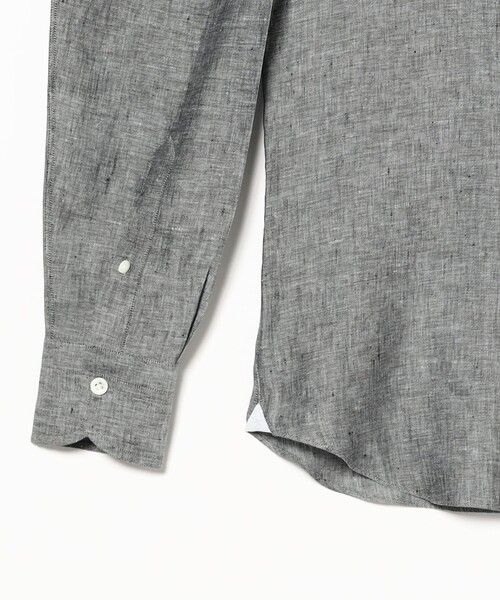 BEAMS F(ビームスエフ)の「Maria Santangelo / POLO JP リネン プルオーバー シャツ(シャツ/ブラウス・メンズ・グレー/ホワイト/ケリーグリーン/ネイビー・XS/M/L/S)」の14枚目の写真