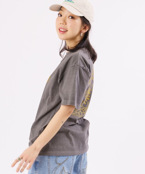 PR01.(ピーアールワン)の「BIG WAVE ピース&スマイル プリントTシャツ(Tシャツ/カットソー・メンズ・グレー・LARGE/MEDIUM)」の4枚目の写真