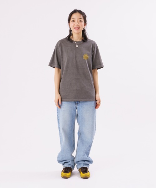 PR01.(ピーアールワン)の「BIG WAVE ピース&スマイル プリントTシャツ(Tシャツ/カットソー・メンズ・グレー・LARGE/MEDIUM)」の8枚目の写真