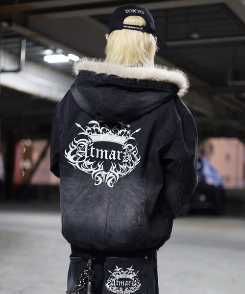 2サイズ展開 / UNISEX 》ATMARKキルティングトライバルクラウンロゴ