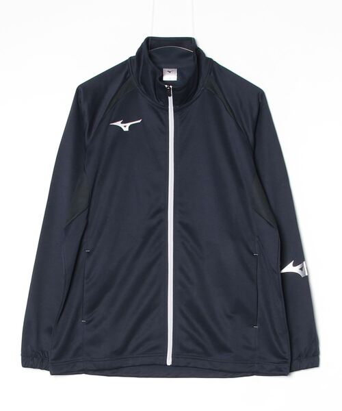 MIZUNO(ミズノ )の「ミズノ ウォームアップジャケットAP(ジャージ・メンズ・ネイビー/グレー/ブラック・M/L/LL/3L)」の3枚目の写真