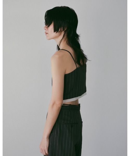 anuke(アンヌーク)の「Linen Compact Camisole(キャミソール・レディース・ネイビー/ブラウン・FREE)」の9枚目の写真