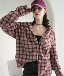 Alton Overfit Check Shirt RED
