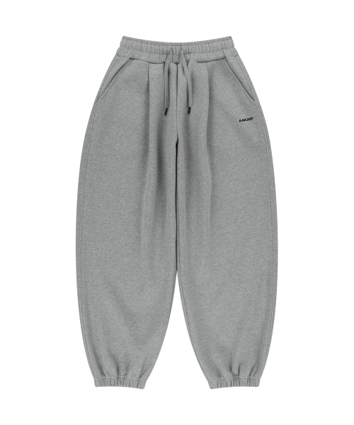 AAKAM(アーカム)の「Laced CROS2 Patch Sweatpants (Gray)(スウェットパンツ・レディース・グレー・2/1)」の3枚目の写真