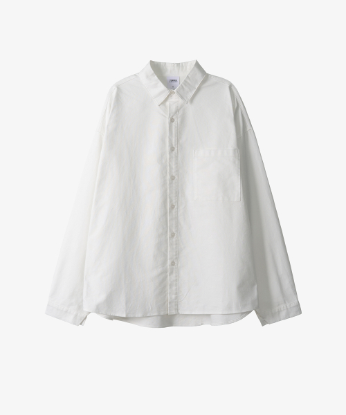 TOFFEE（トフィー）の「オーバーフィット オックスフォードシャツ (WHITE)（シャツ/ブラウス・メンズ・その他・MEDIUM/LARGE）」の2枚目の写真