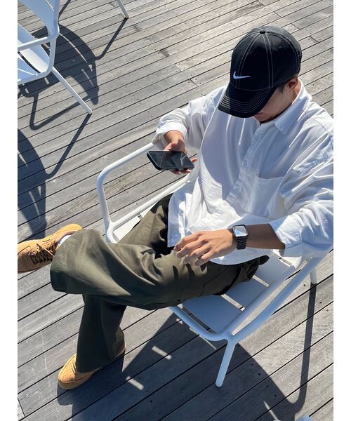 TOFFEE（トフィー）の「オーバーフィット オックスフォードシャツ (WHITE)（シャツ/ブラウス・メンズ・その他・MEDIUM/LARGE）」の10枚目の写真