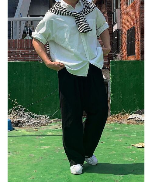 TOFFEE（トフィー）の「オーバーフィット オックスフォードシャツ (WHITE)（シャツ/ブラウス・メンズ・その他・MEDIUM/LARGE）」の13枚目の写真