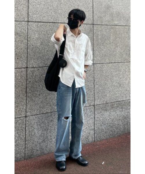 TOFFEE（トフィー）の「オーバーフィット オックスフォードシャツ (WHITE)（シャツ/ブラウス・メンズ・その他・MEDIUM/LARGE）」の15枚目の写真