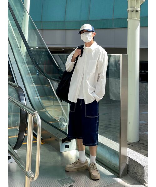 TOFFEE（トフィー）の「オーバーフィット オックスフォードシャツ (WHITE)（シャツ/ブラウス・メンズ・その他・MEDIUM/LARGE）」の16枚目の写真