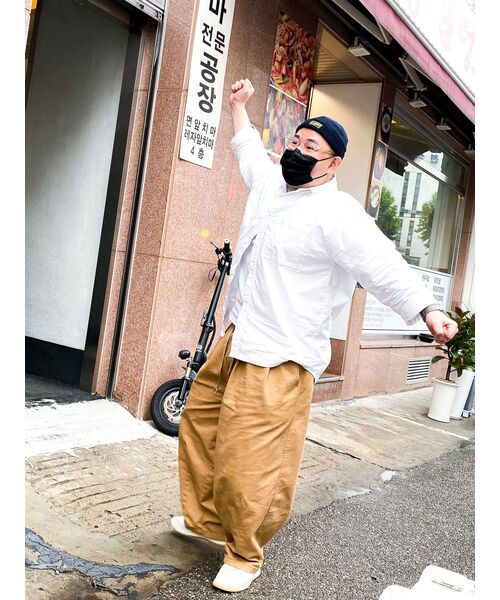 TOFFEE（トフィー）の「オーバーフィット オックスフォードシャツ (WHITE)（シャツ/ブラウス・メンズ・その他・MEDIUM/LARGE）」の18枚目の写真