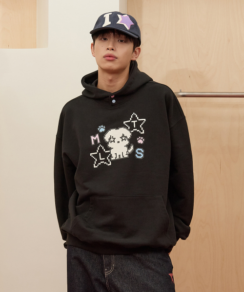 WaiKei（ワイケイ）の「ピクセル MLTS フードパーカー ブラック（パーカー・レディース・その他・2/1）」の2枚目の写真