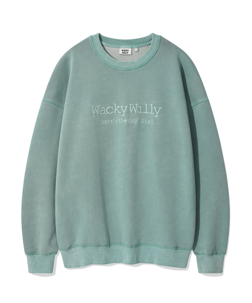 Wacky WiLLy（ワッキーウィリー）の「タイポワンポイントウォッシングスウェットグリーン（スウェット・レディース・その他・X-LARGE/SMALL/MEDIUM/LARGE）」の2枚目の写真