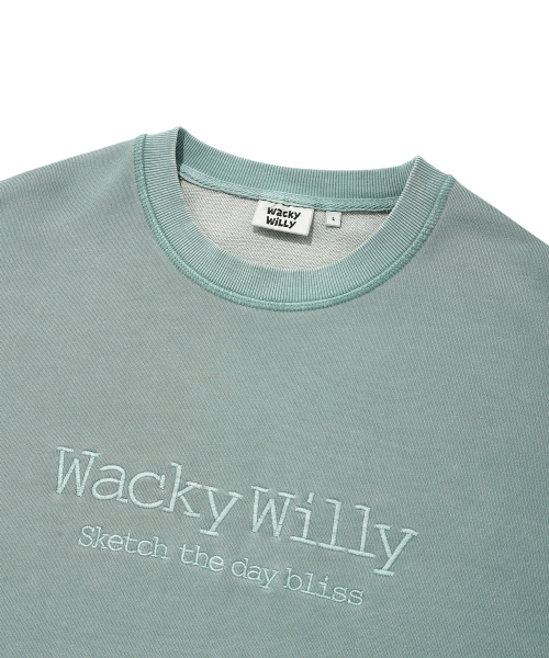 Wacky WiLLy（ワッキーウィリー）の「タイポワンポイントウォッシングスウェットグリーン（スウェット・レディース・その他・X-LARGE/SMALL/MEDIUM/LARGE）」の4枚目の写真