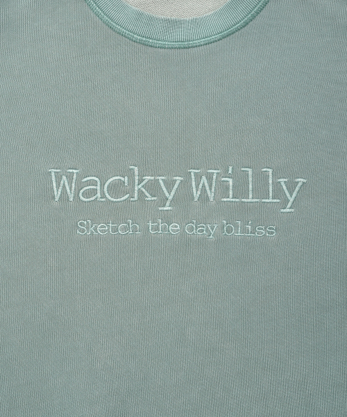 Wacky WiLLy（ワッキーウィリー）の「タイポワンポイントウォッシングスウェットグリーン（スウェット・レディース・その他・X-LARGE/SMALL/MEDIUM/LARGE）」の5枚目の写真