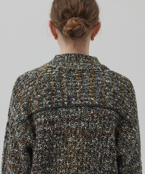 PUBLIC TOKYO（パブリックトウキョウ）の「ミックスカラーハーフZIPニット（ニット/セーター・レディース・ピンク/ブラック・FREE）」の22枚目の写真