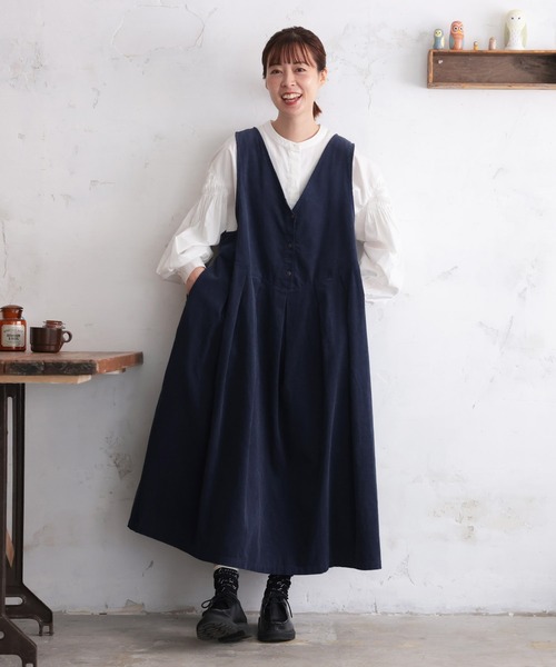 soulberry（ソウルベリー）の「真夜中のワンピース（ジャンパースカート・レディース・ネイビー・5L/4L/3L/LL/L/M）」の17枚目の写真