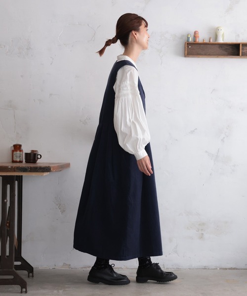 soulberry（ソウルベリー）の「真夜中のワンピース（ジャンパースカート・レディース・ネイビー・5L/4L/3L/LL/L/M）」の18枚目の写真