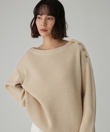 BABYLONE | ショルダーボタンニットプルオーバー(ニット/セーター)
