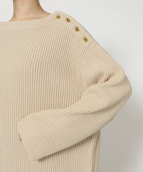 セール】ショルダーボタンニットプルオーバー（ニット/セーター