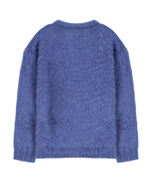 NODU（ノードユー）の「ブラシジャカードニット[ブルー]（ニット/セーター・レディース・その他・LARGE/MEDIUM）」の2枚目の写真